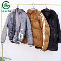 Toko Barang Bekas Gaya New Jersey Jaket Musim Dingin Tebal Unisex Berkualitas Tinggi dalam Bentuk Bale