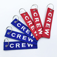 Étiquettes de clé de vol AIRBUS sublimées par broderie personnalisée étiquettes de lanière porte-clés d'aviation promotionnel pour clés