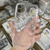 Vente en gros de couverture de téléphone transparente résistante aux chocs et aux chutes étui anti-jaune anti-empreintes digitales de haute qualité pour étui pour iPhone