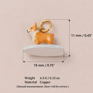 Plage d'été |   Pendentif Chien de la Mer en Acier Inoxydable Émaillé Doré, <span class=keywords><strong>Golden</strong></span> <span class=keywords><strong>Retriever</strong></span>, <span class=keywords><strong>Labrador</strong></span>, Akita pour Collier, Bikini, Mode, Mignon - Product Image 5