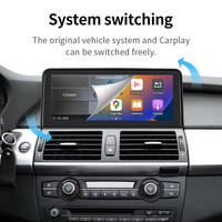 Autoradio sans fil CarPlay Android Auto USB Linux pour navigation, écran tactile, système multimédia pour BMW X5 X6 E70 E71