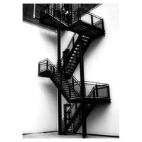 Escalier en acier et alliage d'aluminium Prima pour les bureaux et les villas en plein air, expert en projets de soudage