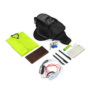 Motoforti Universal 6.8 ''Noir <span class=keywords><strong>Sacoche</strong></span> de Réservoir de Moto Oxford Étanche Magnétique Gas Oil Carburant <span class=keywords><strong>Sacoche</strong></span> avec Grande Fenêtre - Product Image 2