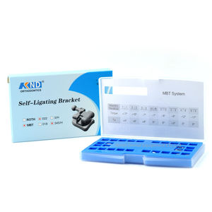 Roth MBT 018 022 ortodontica in metallo autolegante bretelle dentarie staffe di auto legatura con tubo buccale per odontoiatria - Product Image 1