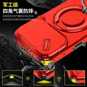 Custodia Premium Robusta e Resistente <span class=keywords><strong>con</strong></span> Armatura, Staffa Magnetica e <span class=keywords><strong>Copri</strong></span> <span class=keywords><strong>Fotocamera</strong></span> Scorrevole Antiurto per <span class=keywords><strong>iPhone</strong></span> 17 Pro Max/<span class=keywords><strong>iPhone</strong></span> 17 AIR - Product Image 3