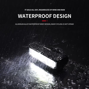 ไฟหน้า LED รถจักรยานสี่เหลี่ยมผืนผ้าแบบชาร์จไฟได้ไฟ LED ติดรถจักรยานแบบ USB กันน้ำ1700ลูเมน - Product Image 5