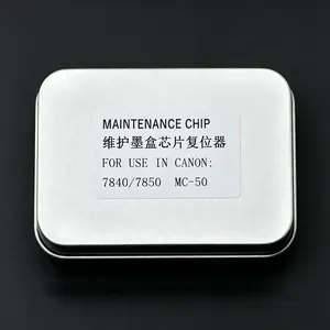 1 pièce Puce de réinitialisation pour réservoir de maintenance d'encre usagée MC-50 pour imprimantes <span class=keywords><strong>Canon</strong></span> 7840 7850 7740 7750, compatible avec la puce du réservoir de récupération MC50 - Product Image 2