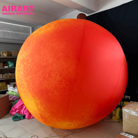Ballon géant gonflable en forme de pêche, ballon gonflable en forme de fruit pour les événements du marché aux fruits