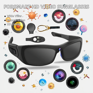 Lunettes de soleil sportives ForSmart avec enregistrement audio-vidéo HD 1080P CMOS 5MP grand angle 120°, appels téléphoniques et musique intégrés - Product Image 2