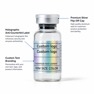 Étiquettes personnalisées holographiques pour flacons de peptides de 3 ml, 5 ml, 10 ml, autocollantes, imperméables - Product Image 5