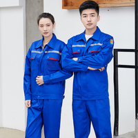 Veste réfléchissante professionnelle personnalisée en usine, uniformes antistatiques de mécanicien d'électricien, ensemble de vêtements de travail à manches longues