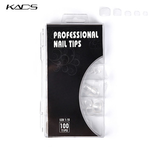 100 pièces/boîte – Faux ongles d'orteil à tête plate et arrondie, couvrance totale, en gel souple, durables, en ABS, pour salon de pédicure - Product Image 2