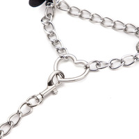 Collier BDSM NAOUME en PU noir pour jeux érotiques, jouet sexuel de bondage, collier de soumission pour adultes hommes et femmes