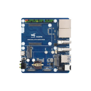 Placa base Ethernet dual para Raspberry Pi CM5 compatible con módulo 4G / 5G salidas de pantalla 4K duales e interfaces MIPI duales - Product Image 2