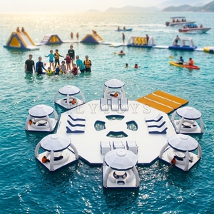 Isla Flotante Inflable Modular Lilytoys con Toldo, Plataforma <span class=keywords><strong>de</strong></span> <span class=keywords><strong>Muelle</strong></span> para Yates con Certificación CE - Product Image 1