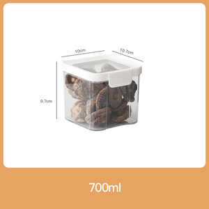 Factory Bulk PET Clear Sealed Eco-Friendly <b>Stackable</b> Modern Kitchen <b>Storage</b> Canisters Plastic Dry Food <b>Storage</b> <b>Boxes</b> - Product Image 1
