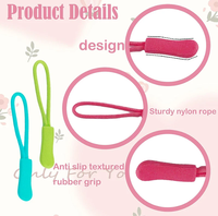 Fermeture à glissière extracteur fin ajustement corde étiquette pince de remplacement boucle cassée fixateur cordon Zip onglet sac de voyage valise tente