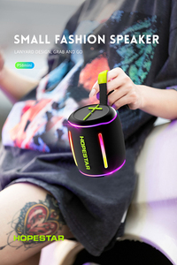 HOPESTAR P58 MINI LOGO personnalisé Salut <span class=keywords><strong>Fi</strong></span> son sans fil étanche haut-parleur extérieur moto vélo stéréo Portable Bluetooth haut-parleur - Product Image 2