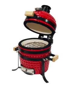 <span class=keywords><strong>Mini</strong></span> barbecue en céramique 4,5 pouces - Fumoir à charbon de bois pour camping en extérieur, ornement de table, cadeau personnalisé en gros - Product Image 3