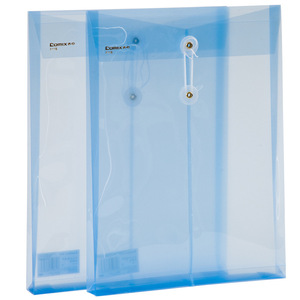 Comix F118 – dossier transparent format A4, sac de protection avec cordon de serrage, couleur bleue, matériau spécial, usage professionnel - Product Image 3