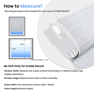 Persianas Enrollables Motorizadas Modernas con Control Remoto Inalámbrico Recargable, Protección UV, Sin Taladro, Sin Herramientas, Persianas Francesas - Product Image 5