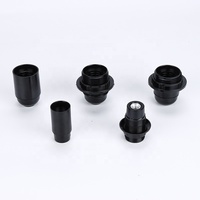 Vintage baquelita E27 tapa de iluminación tornillo Base Socket 4A negro portalámparas y Base estilo Retro