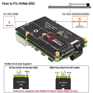Tarjeta SSD NVMe PCIe M.2 X1002 para Raspberry <span class=keywords><strong>Pi</strong></span> 5 - Product Image 3