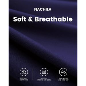 Ensemble de pyjama pour homme en viscose de bambou à manches courtes, vêtements de nuit rafraîchissants, doux et respirants, avec poches, pour l'été - Product Image 4