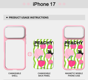 ATB sang trọng thân thiện với môi có thể tháo rời tấm trường hợp điện thoại cho Iphone 17 Series chống sốc TPU PC Matte mờ bìa với kinh doanh - Product Image 4