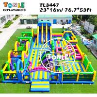 Parc d'attractions gonflable commercial Tonle pour la location événementielle