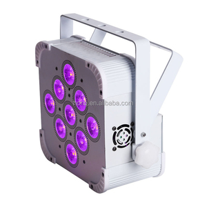 Smart DJ freedom écran plat Slim par 9x18w RGBWA + UV 6in1 Dmx alimenté par <span class=keywords><strong>batterie</strong></span> sans fil led uplight pour scène fête mariage spectacle - Product Image 6