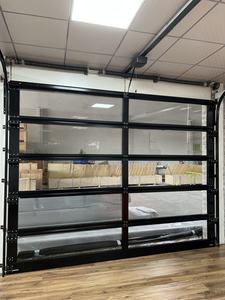 Puerta de garaje de vidrio Individual Doble usa puerta de garaje de aluminio casa moderna puerta de garaje - Product Image 5