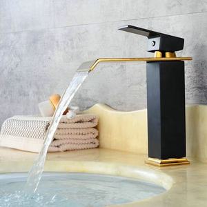 Vente chaude <span class=keywords><strong>Noir</strong></span> Or <span class=keywords><strong>Salle</strong></span> <span class=keywords><strong>De</strong></span> Bains Bassin <span class=keywords><strong>Robinet</strong></span> Cascade Style Bassin <span class=keywords><strong>Robinet</strong></span> - Product Image 3