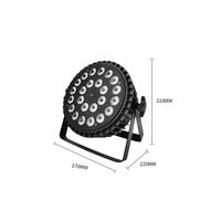 Projecteur LED plat 18*10W IP65 à prix de gros, éclairage de scène couleur complète 4-en-1, projecteur de lavage disco RGBW avec contrôle DMX512