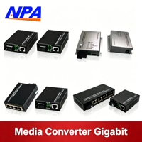 Convertidor de Medios Gigabit, Par A+B, 1/4/8 Puertos, 1000Mbps, Monomodo, Fibra Única SC, 3KM, Certificación 3C, QoS para Cámaras IP CCTV