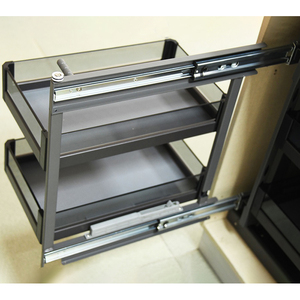 <strong>Corner</strong> <strong>Cabinet</strong> Full Pull-out Basket Kitchen <strong>Corner</strong> <strong>Cabinet</strong> Basket Full Open Small Monster Basket - Product Image 6