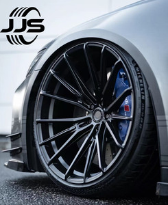 Jjs ล้อรถโดยสารสีดำปลอมแปลงล้อ5X112 5X120 5X114.3ล้อ17 18 19 21 22 24 26นิ้วขอบสำหรับรถ <span class=keywords><strong>BMW</strong></span> E92 E90 Audi Mercedes - Product Image 1