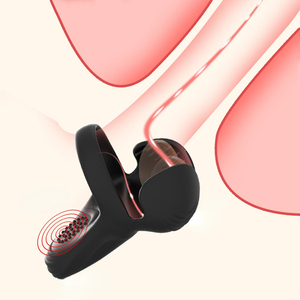 <span class=keywords><strong>Anneau</strong></span> pénien en <span class=keywords><strong>silicone</strong></span> souple ALWUP avec 10 modes de vibration et protection des testicules pour hommes, retardateur d'éjaculation, jouet sexuel pour couple - Product Image 1