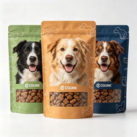 Sachet Doypack Personnalisé Refermable avec Fermeture Éclair pour Aliments pour Tortues, Oiseaux et Poissons, Finition Mate et Fenêtre Transparente pour Présentation