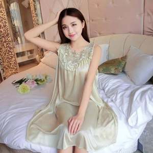 I-0566 Women's Sexy <b>Sleeveless</b> Sleepwear Nightgowns Summer Ladies Long Sleep Dress Female Pajamas <b>Nightdress</b> - Product Image 5