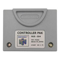 Tarjeta de Memoria de 256KB para el Control de N64