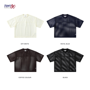 T-shirts pour hommes sur mesure de haute qualité, col rond oversize, maillot de football universitaire, maillot de football en mesh boxy, personnalisable - Product Image 2