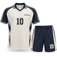 Maillot de football personnalisé décontracté pour supporters, maillot de football entièrement sublimé, uniforme d'équipe de football, club OEM