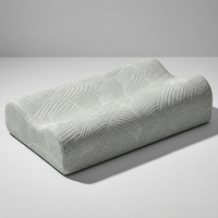 Oreiller cervical en mousse à mémoire de forme, oreiller de relaxation et de soutien, conçu pour l'alignement de la colonne vertébrale, oreiller de lit OEM