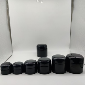 Wholesale 500ml 1L <strong>Large</strong> Packaging Wide Mouth Black UV Violet Glass Storage Container <strong>Jar</strong> With Screw Top Lid - Product Image 5