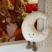 Peluche personnalisée Soleil Lune Étoile, coussin décoratif, poupée en peluche douce en coton PP, 31-50cm, décoration de canapé, ornement de chambre à coucher