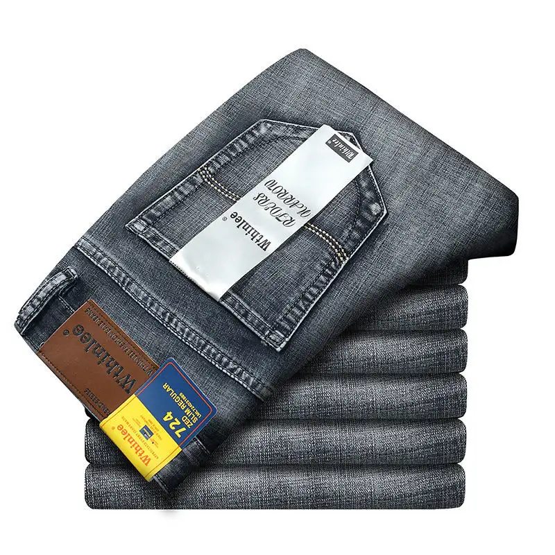 2023 Men's Classic Color Business Jeans Factory Customized Wholesale