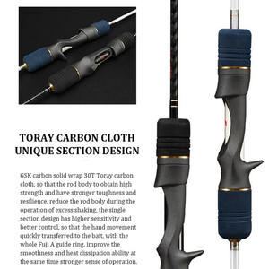 LUTAC <span class=keywords><strong>SEVEN</strong></span> SEAS 1 Section Fast Action XH Power Solid Carbon Fuji "A" Ring Slow Rock Abyssal Sea Inshore Sea Fishing Jigging Rod - Product Image 5