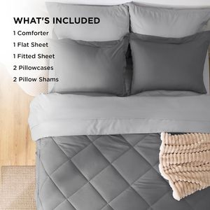 Nữ Hoàng <span class=keywords><strong>Comforter</strong></span> Set 7 Miếng Có Thể Đảo Ngược Comforters Nữ Hoàng Kích Thước Giường Đặt Bộ Đồ Giường Bộ - Product Image 6