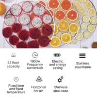 Fabriek Directe 22-lade Fruitdroogmachine Industriële Commerciële Voedseldehydrator Voor Fruit & Groenten Voor Huishoudelijk Gebruik